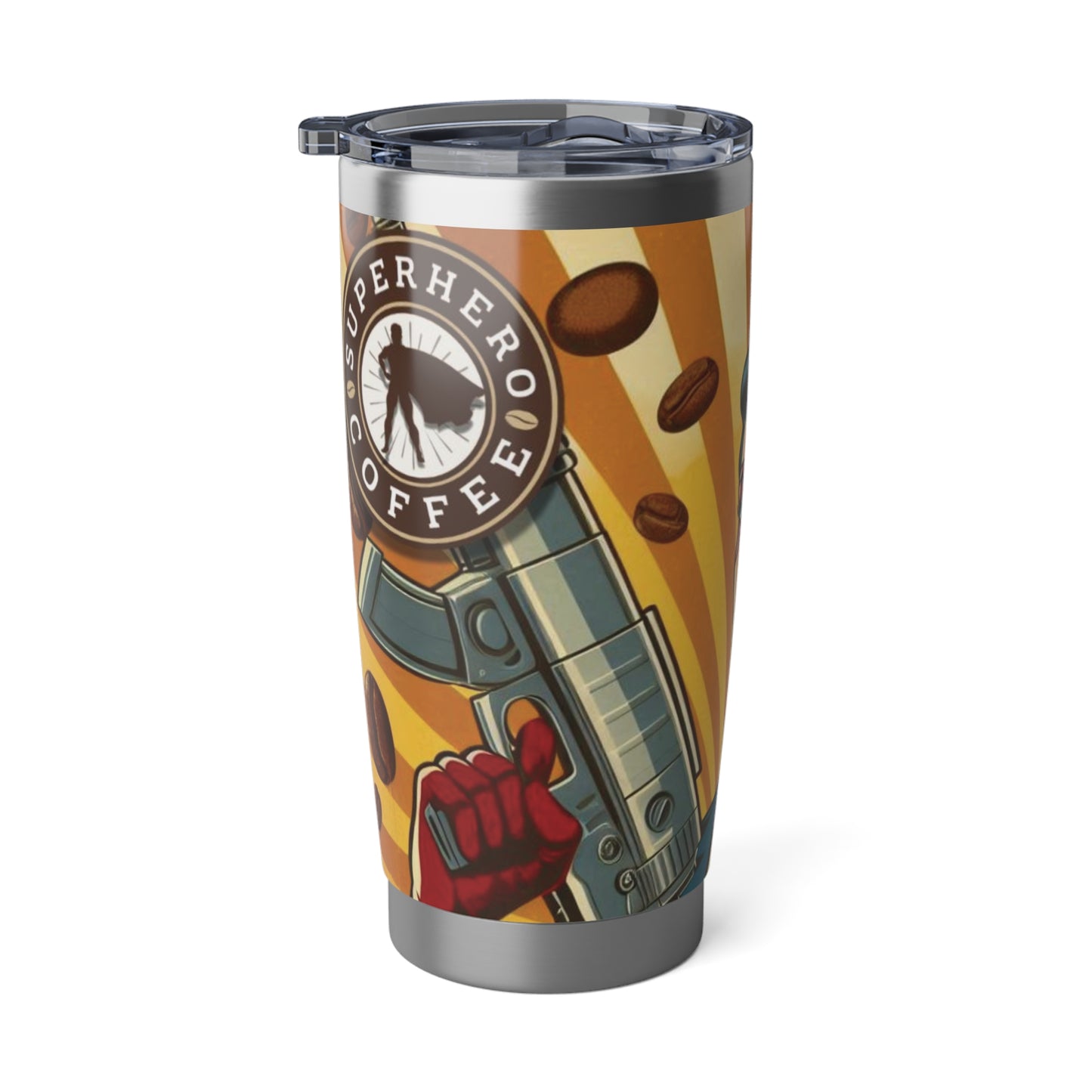 Red Masked Female Vagabond 20oz Tumbler - Superhero Coffee